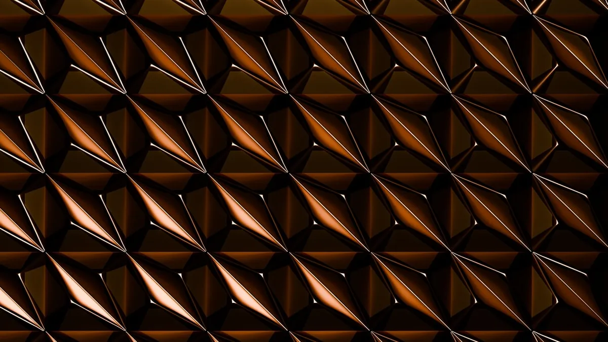 Gold quilted pattern representing layered marketing systems architecture